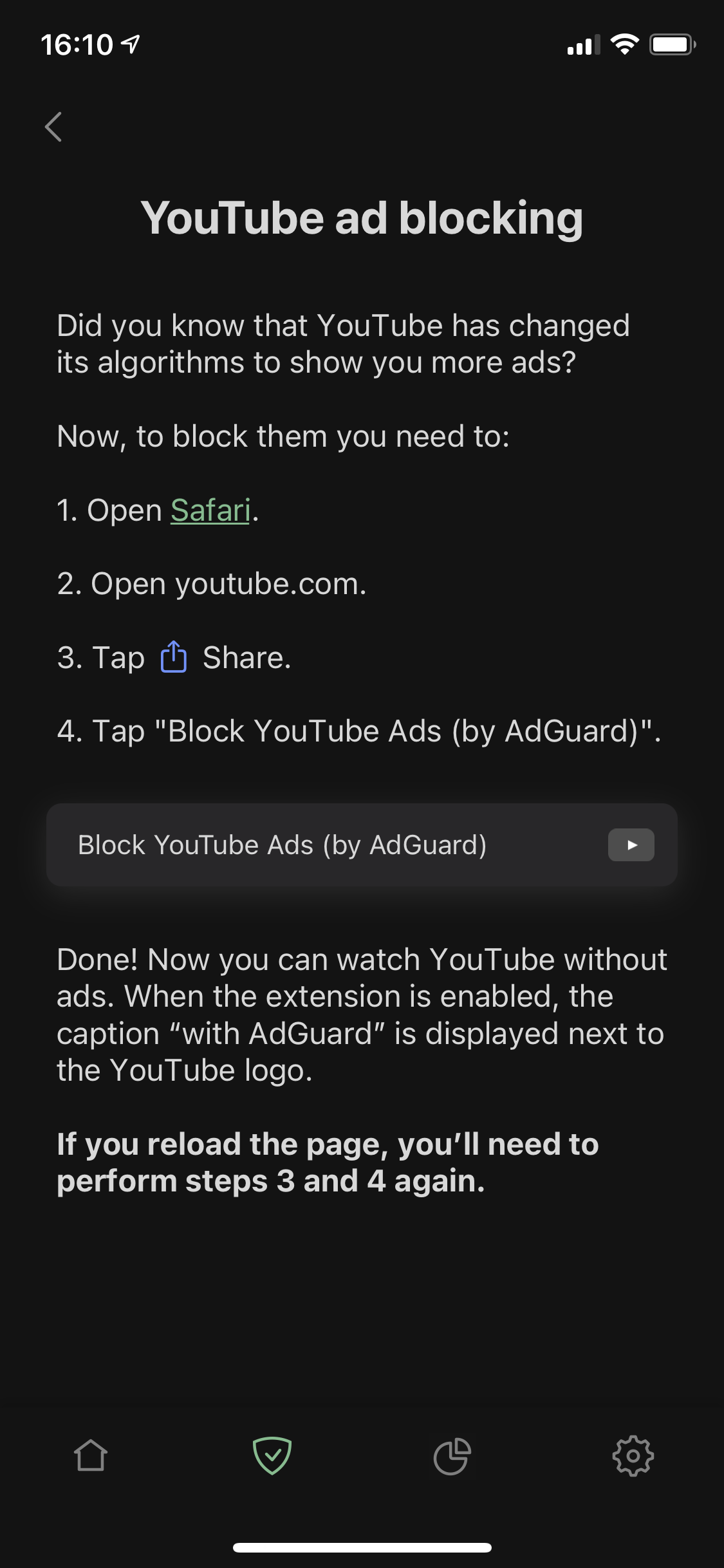 adguard how to block youtube ads