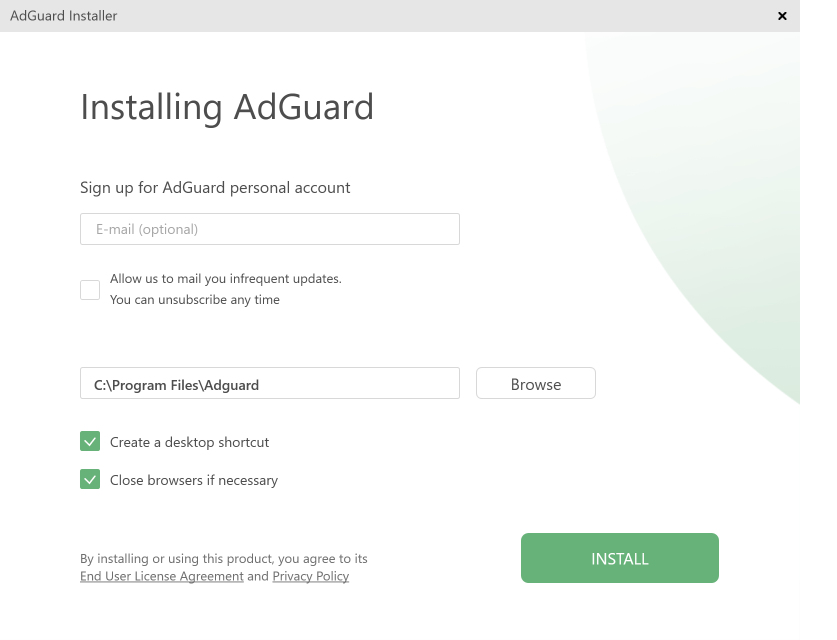 how to update adguard