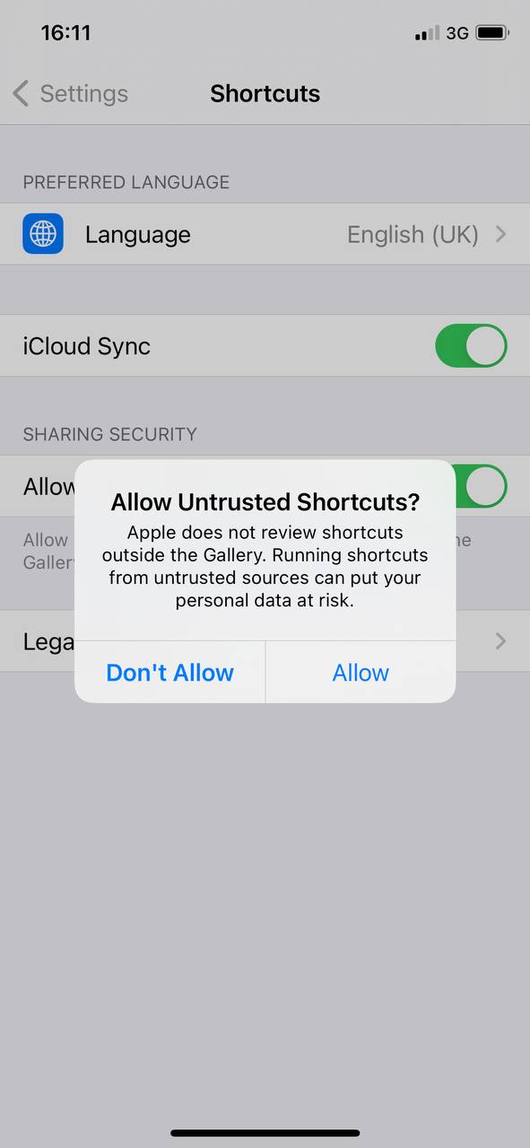 adguard shortcut