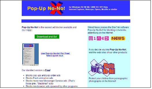 Убрать всплывающие окна Pop-Up No-No!