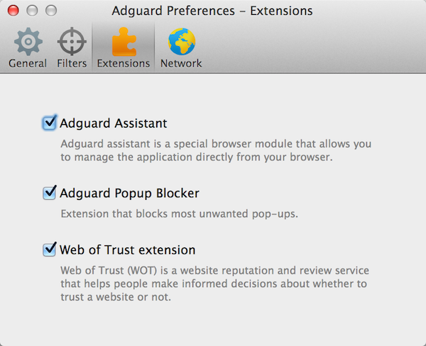 adguard mac extension