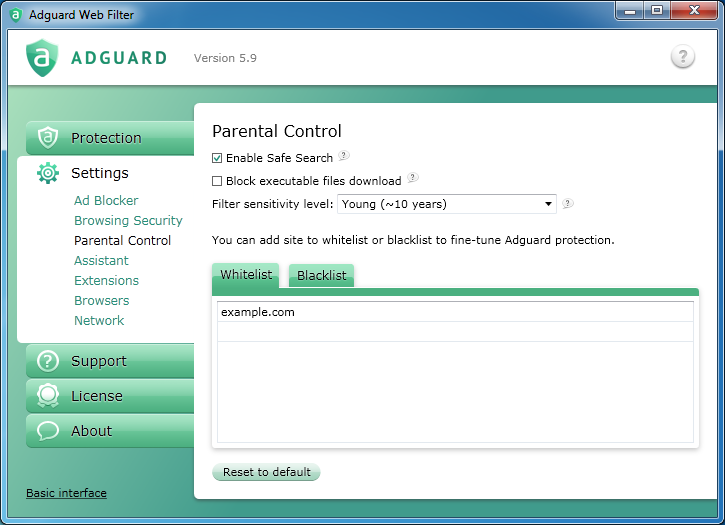 adguard parental control