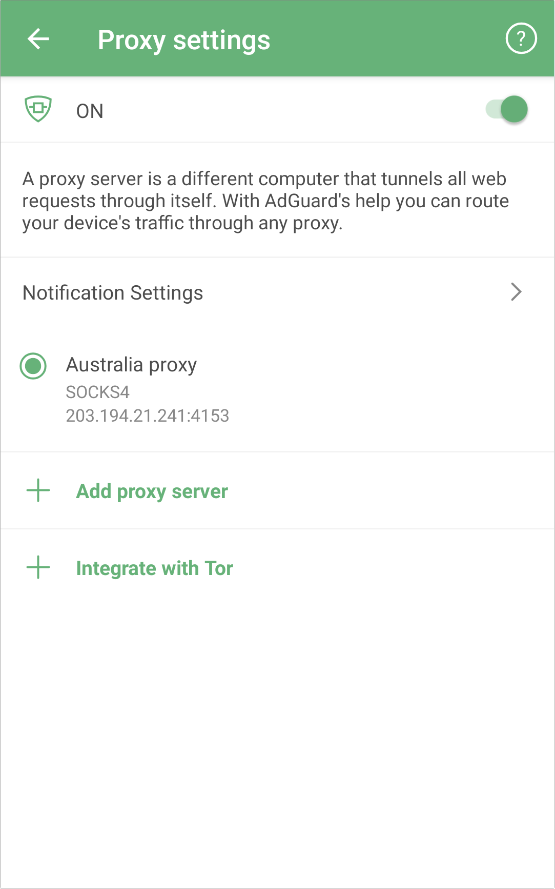 adguard local http proxy android