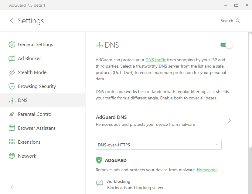 adguard dns comcast