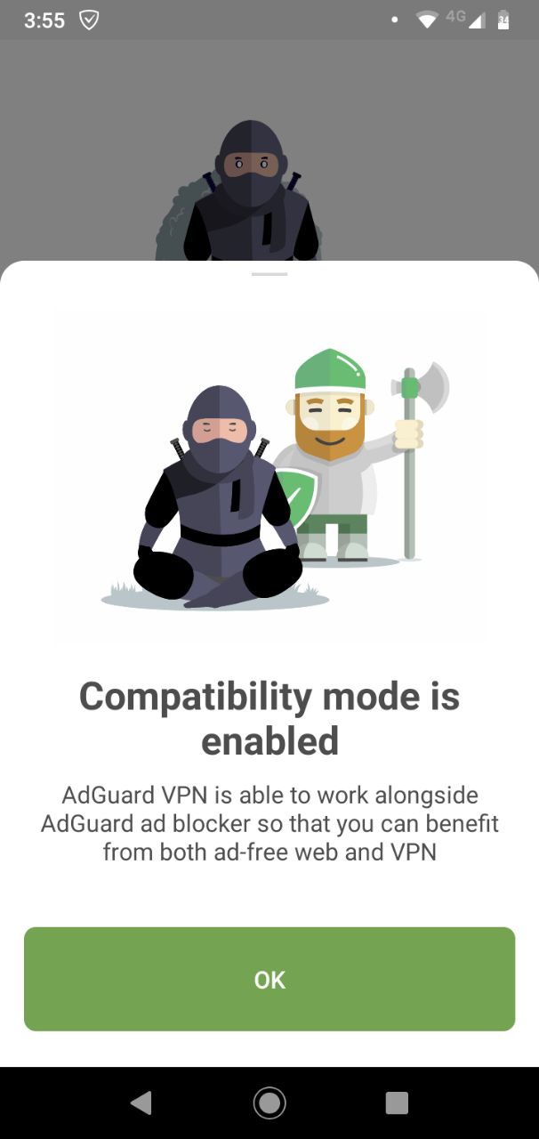 adguard cannot create a vpn connection on android