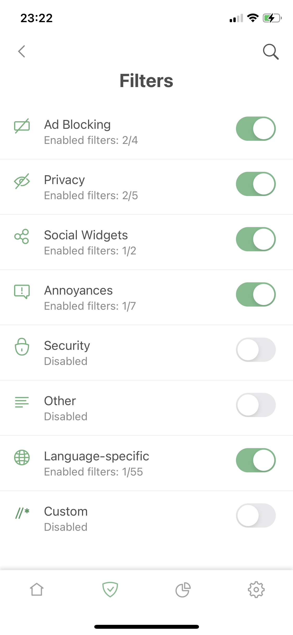 adguard mobile filters