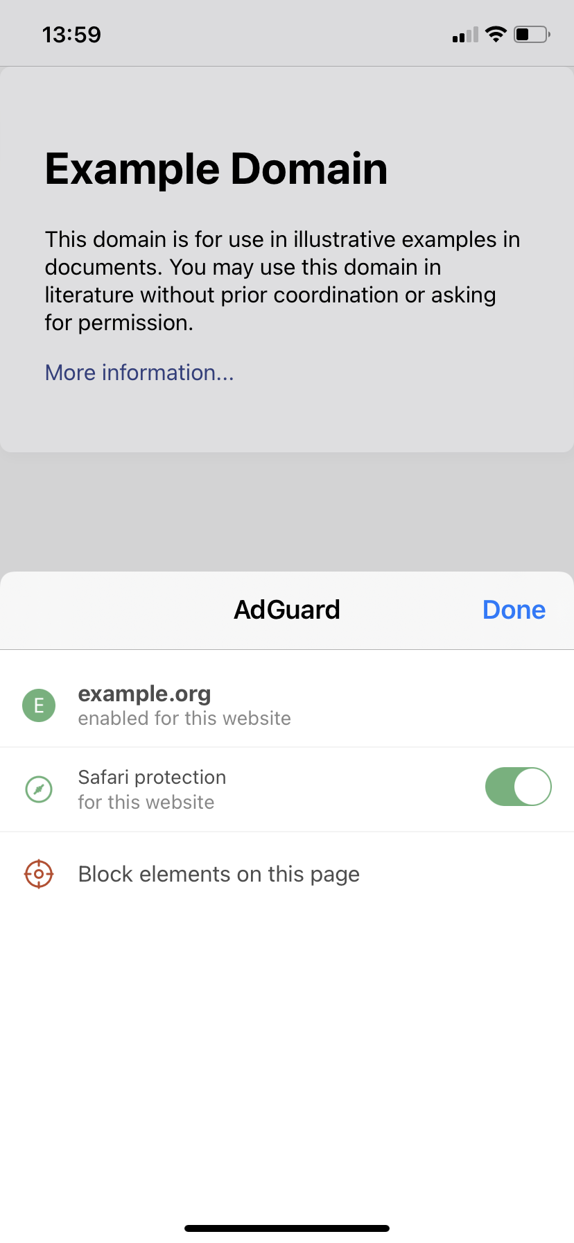 adguard safari app extension