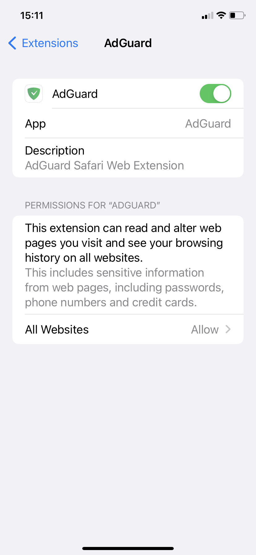 adguard adblocker safari extension