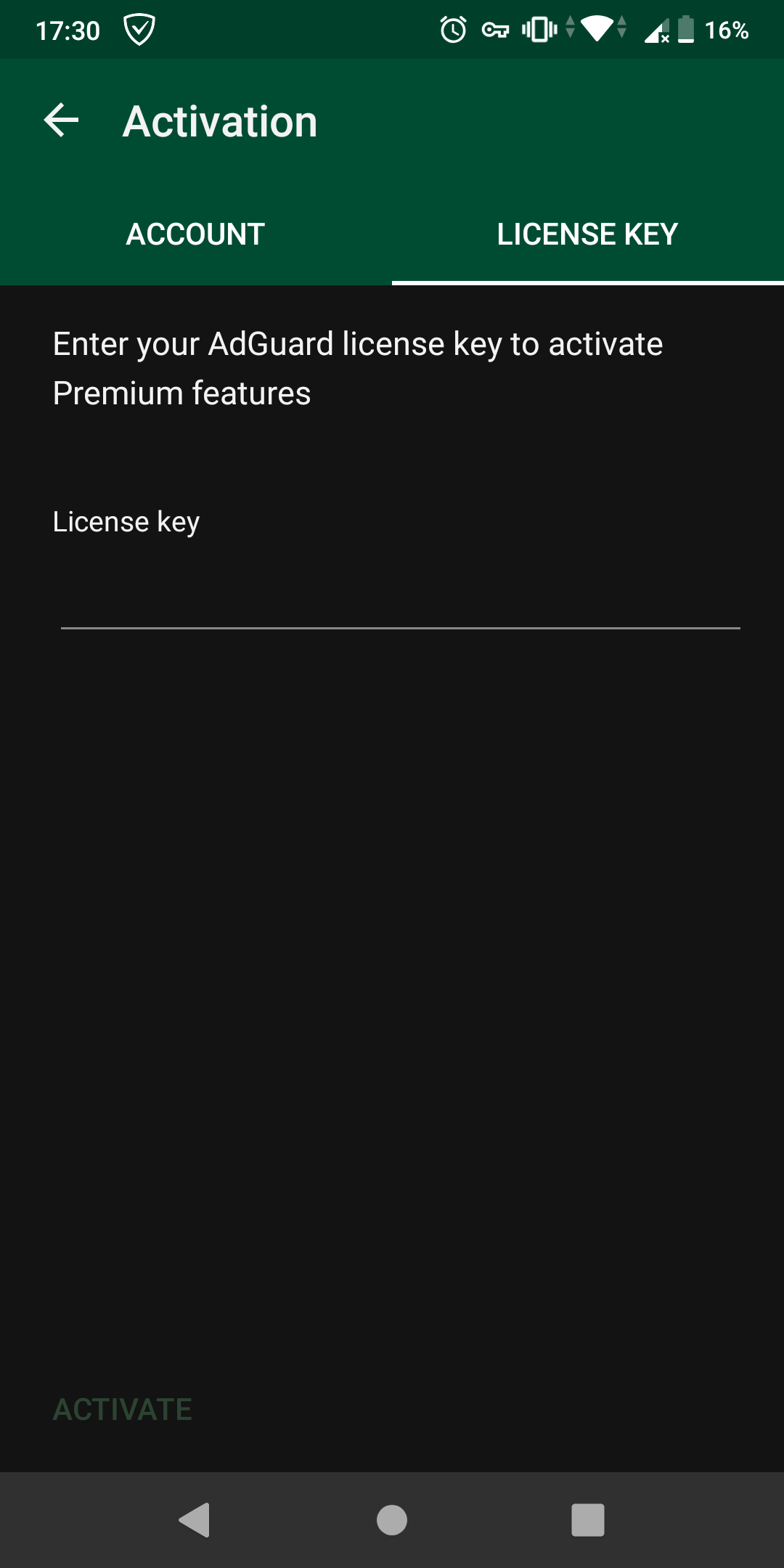 license key adguard premium android