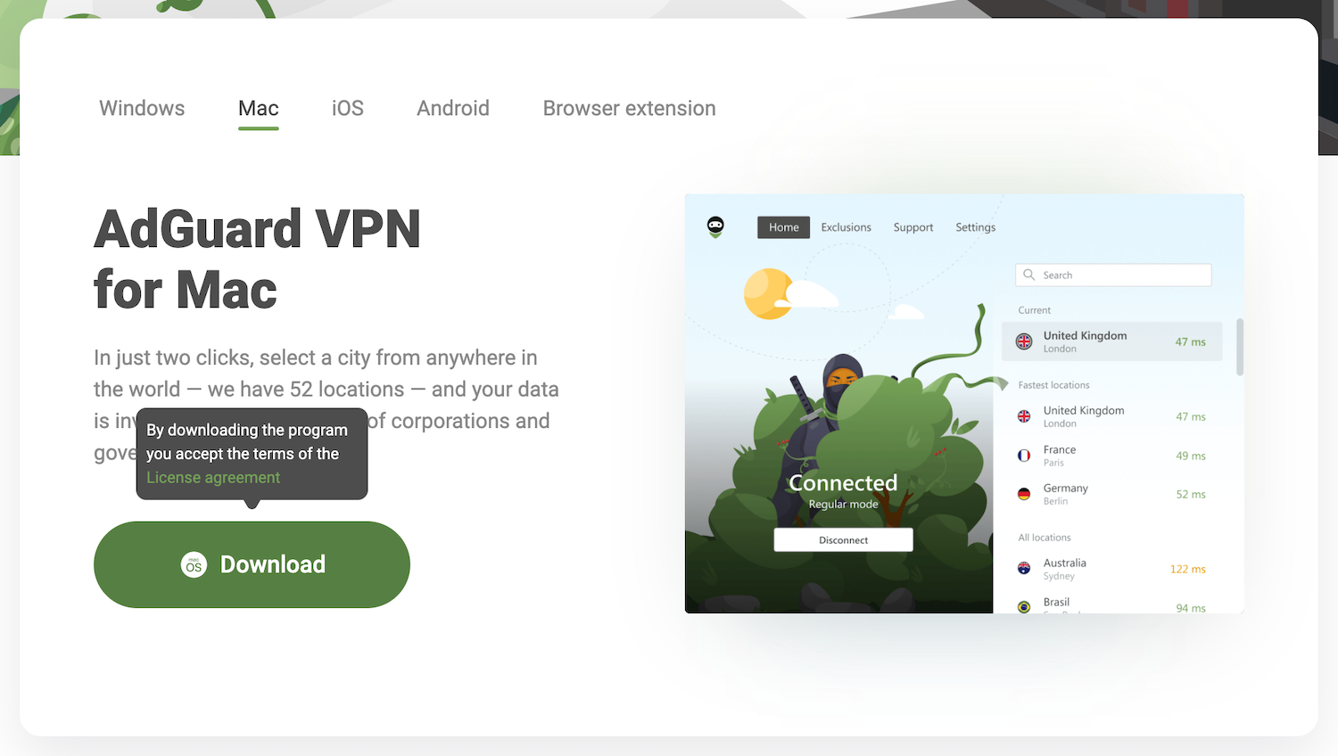 adguard vpn is not supported