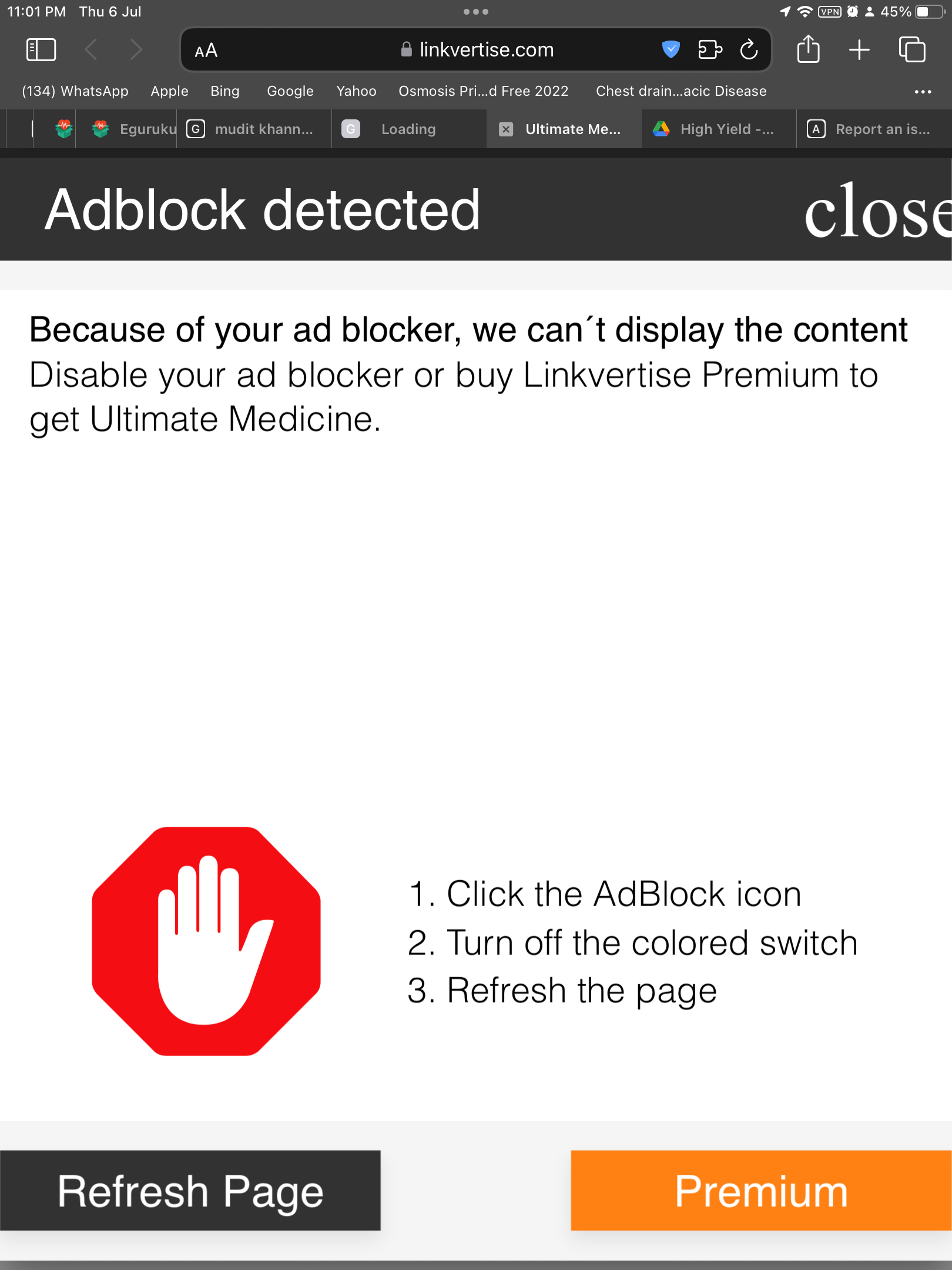 adblock warning removal list adguard