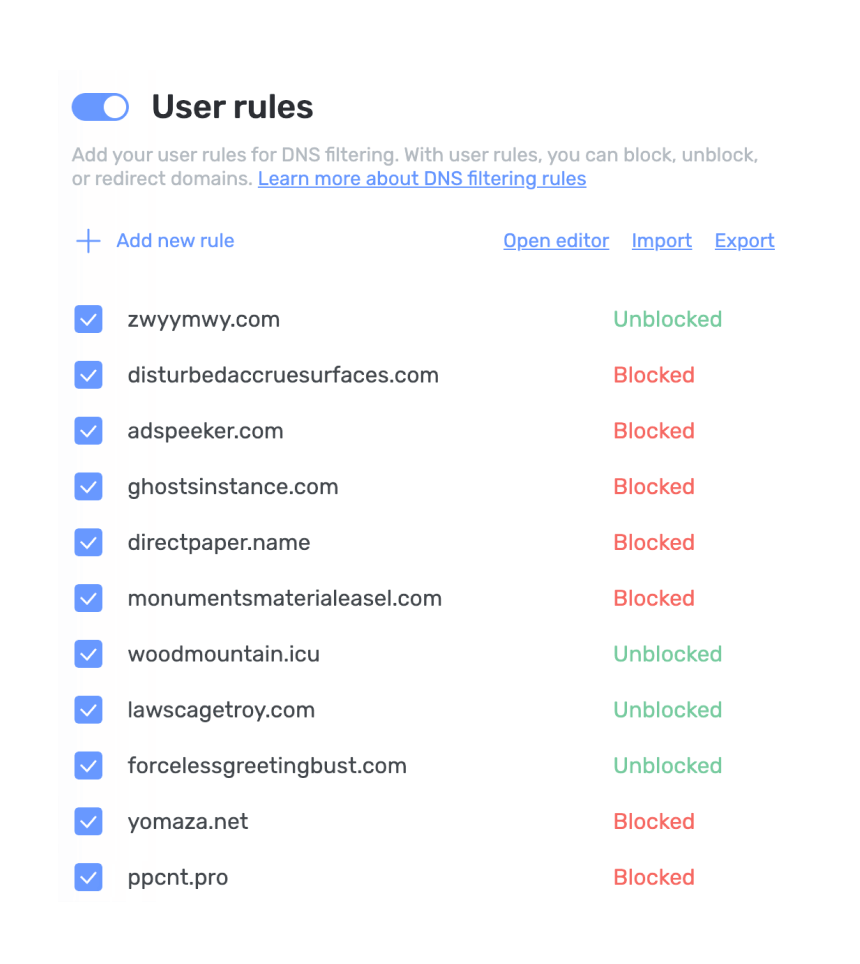 adguard dns blocklist