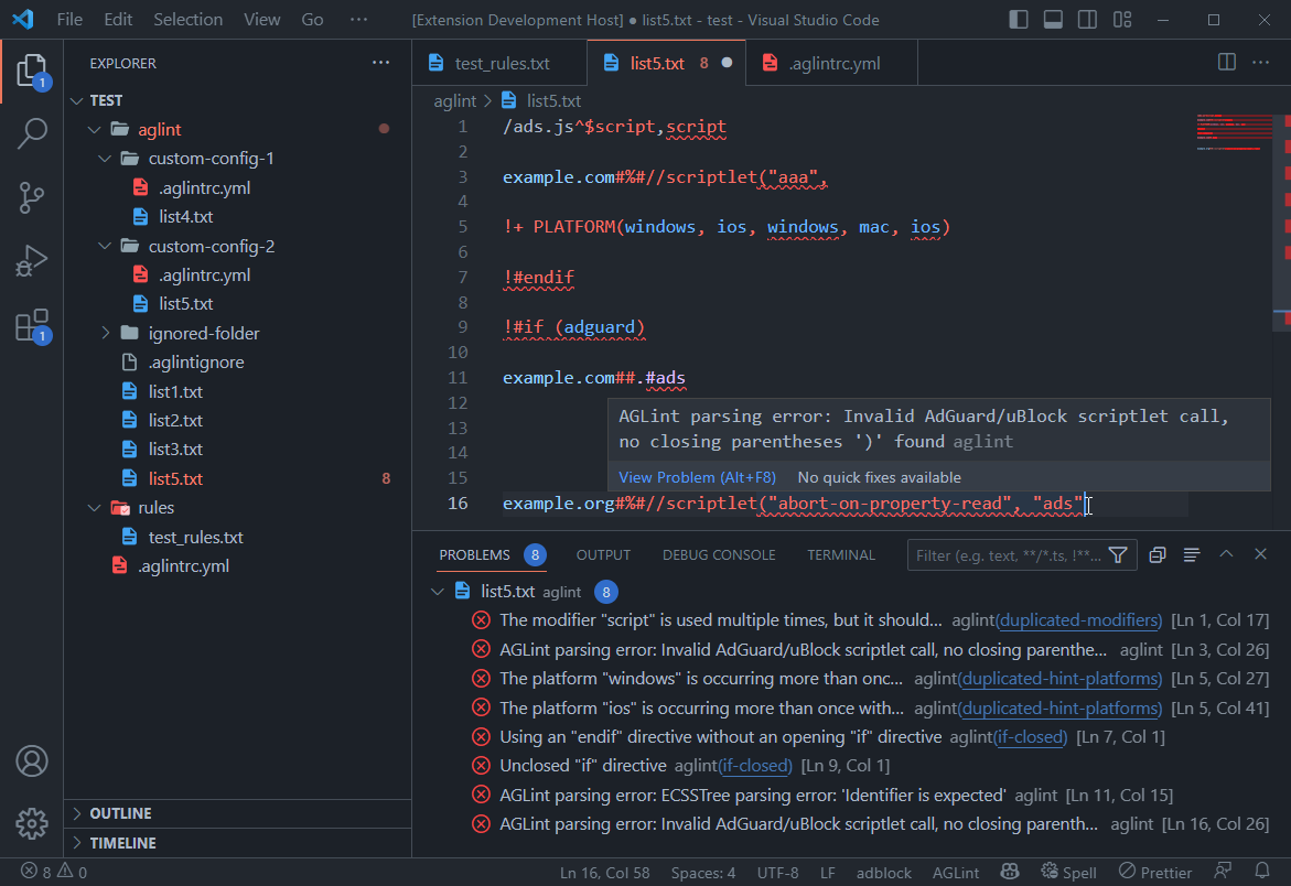 ublock filters in adguard